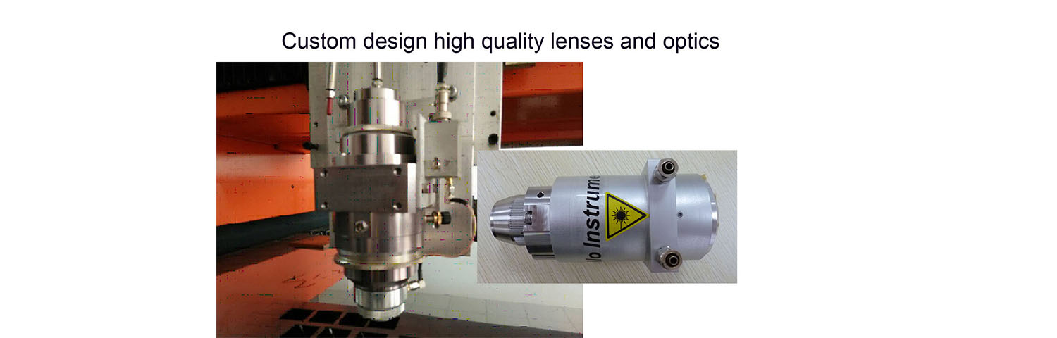 custom design lenses head for industrial laser processing